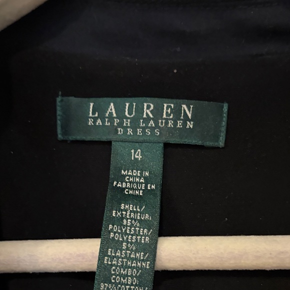 Ralph Lauren Black Long Sleeve Wrap Dress - Picture 2 of 10